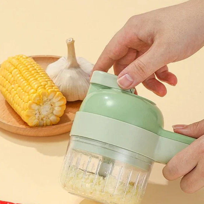 FoodProcessor, 5-piece kitchen set for chopping, slicing, peeling and cleaning - Image 3