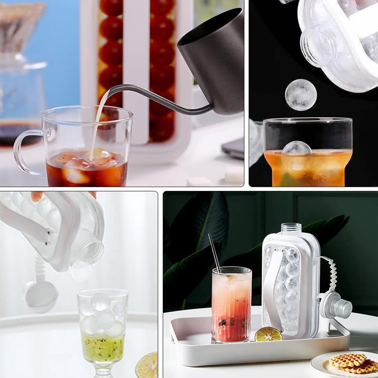 The model is shaped like a bottle, so you can use it on its own!