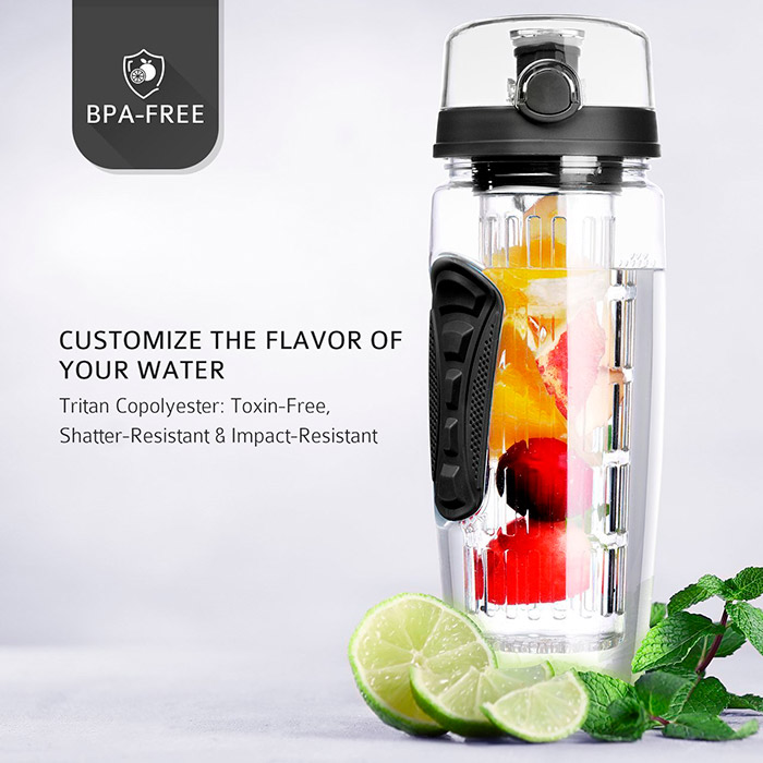 FruitBottle, water bottle with infuser for fruit, herbs or tea (1000 ml) - Image 5