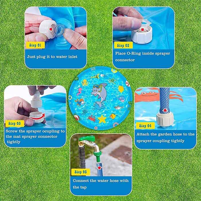 FunPoolPaw, an inflatable pool with fountain suitable for children and pets - Image 11