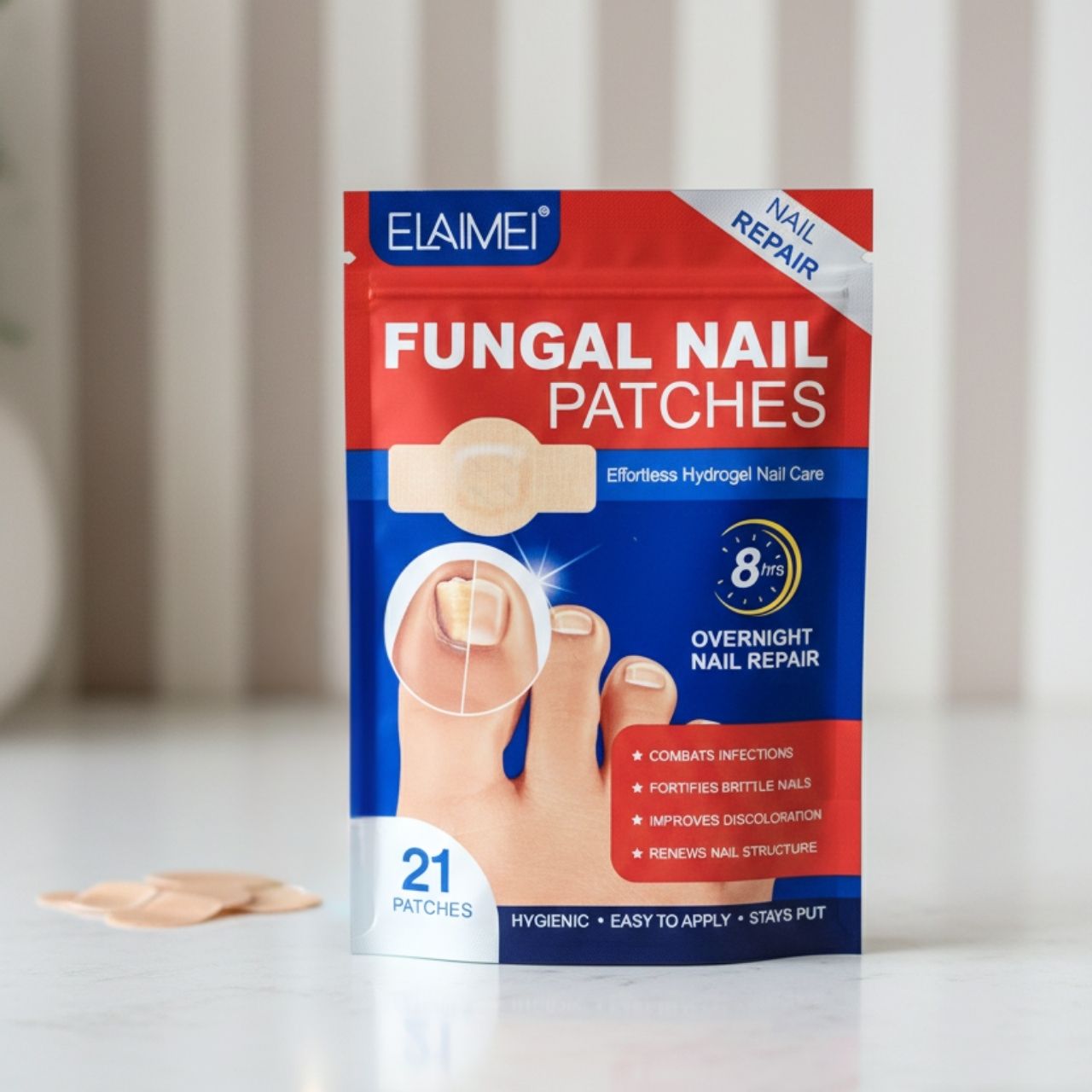 FungalPatches, restorative patches for the care of damaged nails (21 pcs.) - Image 3
