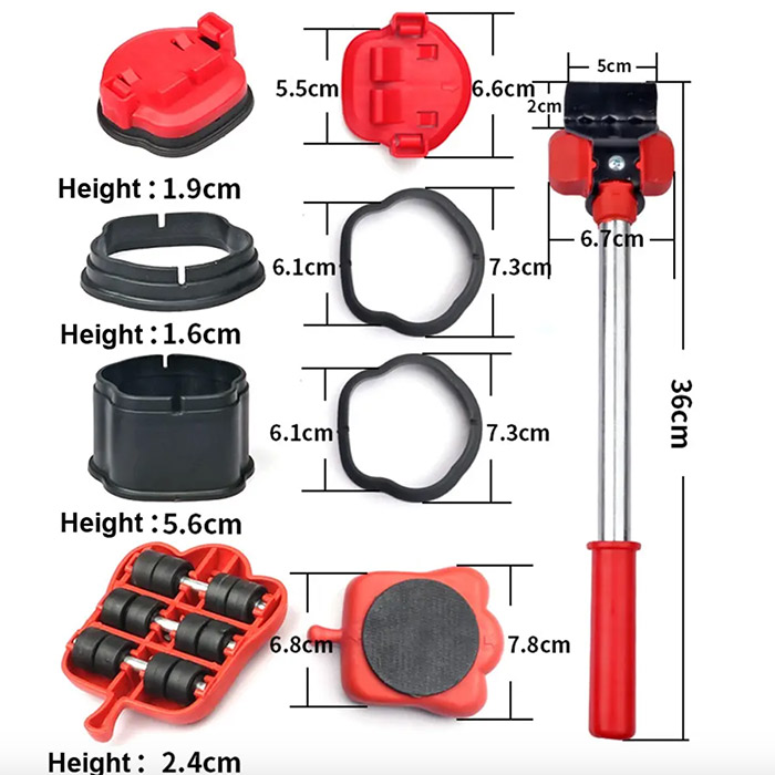 FurnitureMover, 15-piece set of furniture movers - Image 2