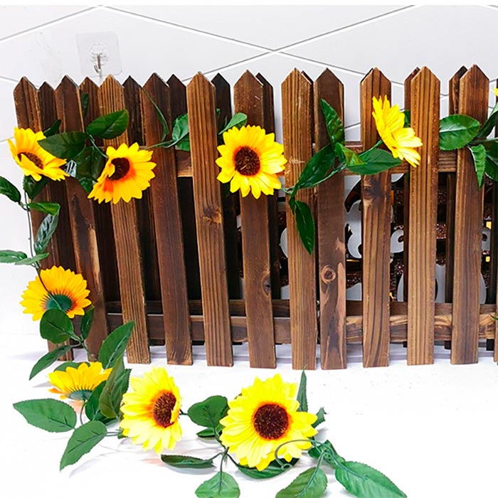 GarlandSunflower, artificial sunflower garland with natural look (2 pieces) - Image 7