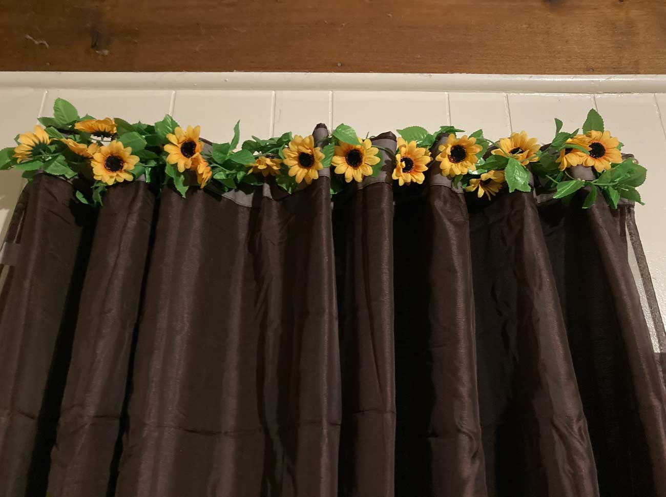 GarlandSunflower, artificial sunflower garland with natural look (2 pieces) - Image 9
