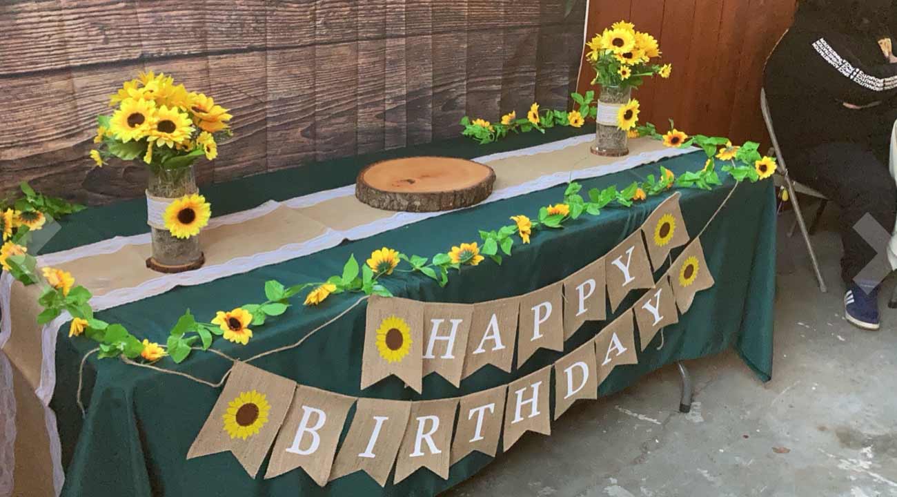 GarlandSunflower, artificial sunflower garland with natural look (2 pieces) - Image 10