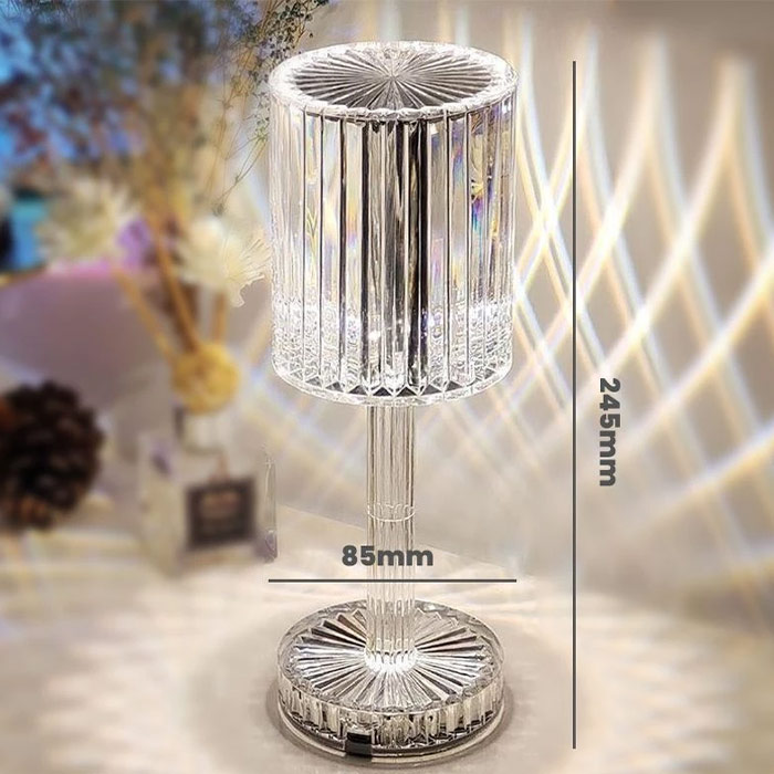 This modern table light gives you the choice between white and 16 different colours!