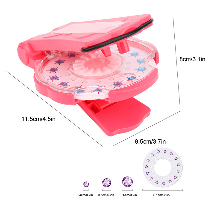 The bead applicator allows you to safely attach the glitter and remove it without damaging your hair!