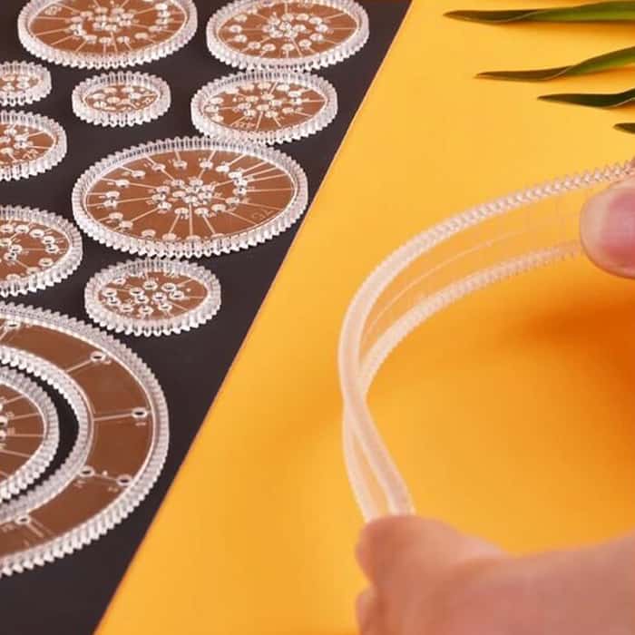 GeoArtKit, 27-piece geometric spirograph drawing set - Image 5