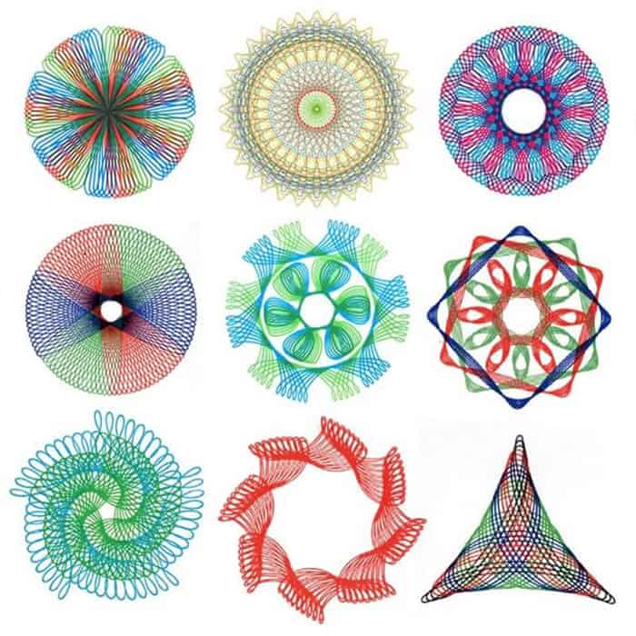 GeoArtKit, 27-piece geometric spirograph drawing set - Image 8
