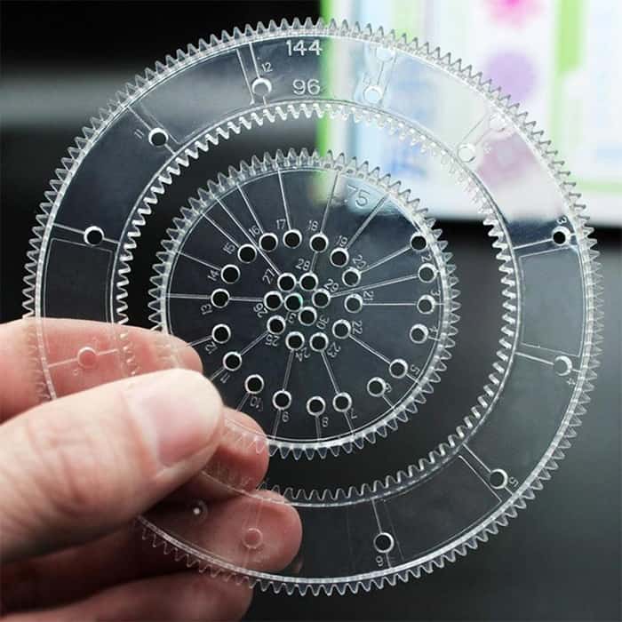 GeoArtKit, 27-piece geometric spirograph drawing set - Image 9