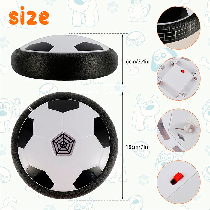 The dog toy encourages healthy activity and is designed to improve your dog's well-being through play.