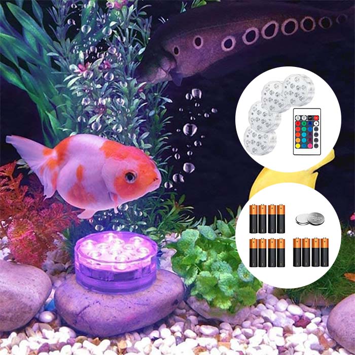 GlowBundle, 4 waterproof LED lights + battery set - Image 5