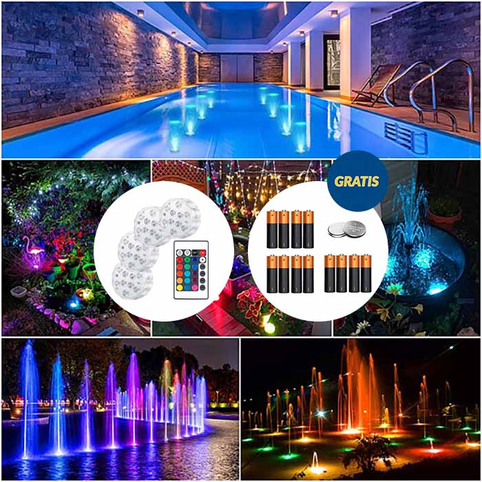 GlowBundle, 4 waterproof LED lights + battery set - Image 7