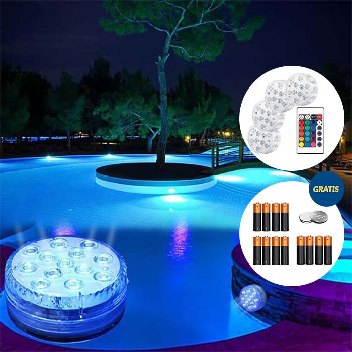 GlowBundle, 4 waterproof LED lights + battery set - Image 8