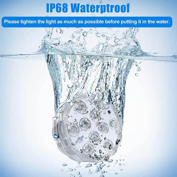 GlowWaterLights, 4 waterproof LED lights with remote control - Image 6