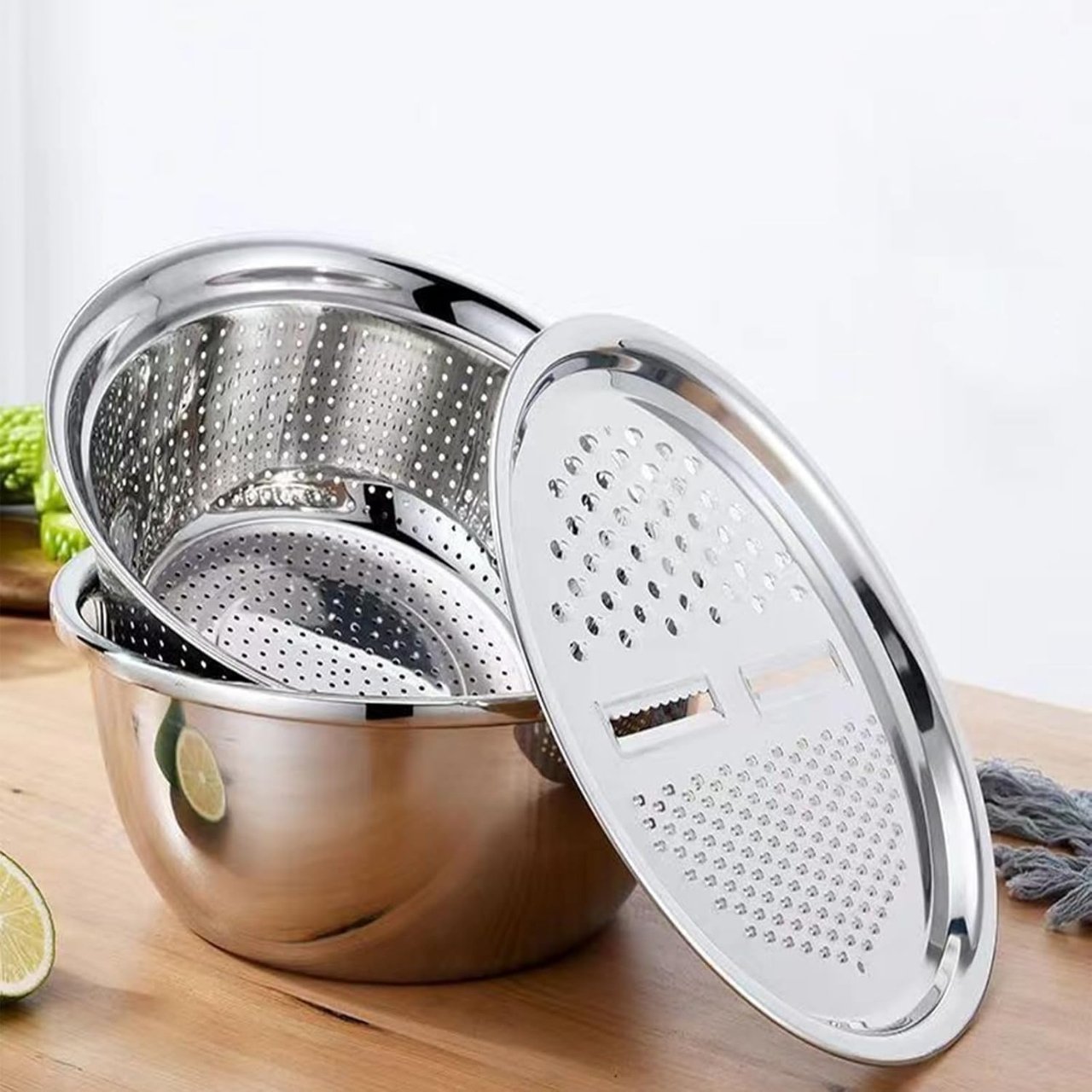 GraterBowl, 8-in-1 multi-purpose kitchen scraper with bowl - Image 6
