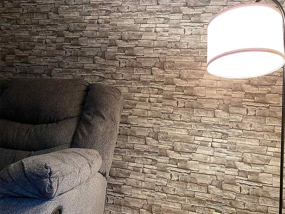 GreyBricks, self-adhesive wall stickers with 3D grey brick look - Image 9