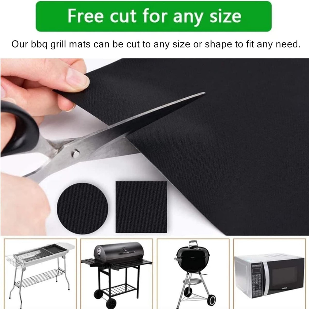 GrillBundle, grill mat set (5 pieces) and grill cleaning brush - Image 6
