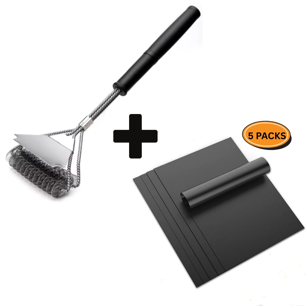 Forget the old brushes with dangerous metal bristles - this stainless steel model is completely bristle-free but still cleans the grates thoroughly. Thanks to the wide and stable scraper, you'll clean the grill surface much faster than with conventional narrow attachments.