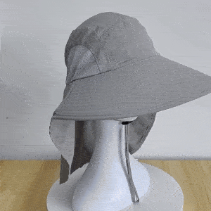 Sun hat with neck protection - Image 5
