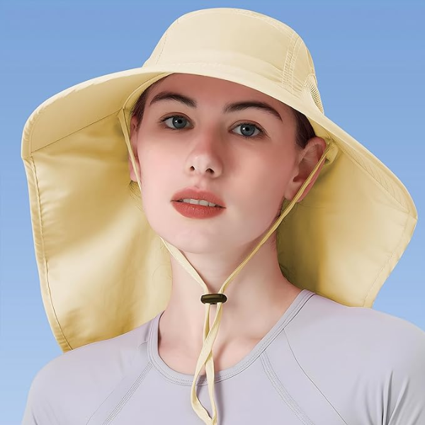 Sun hat with neck protection - Image 11