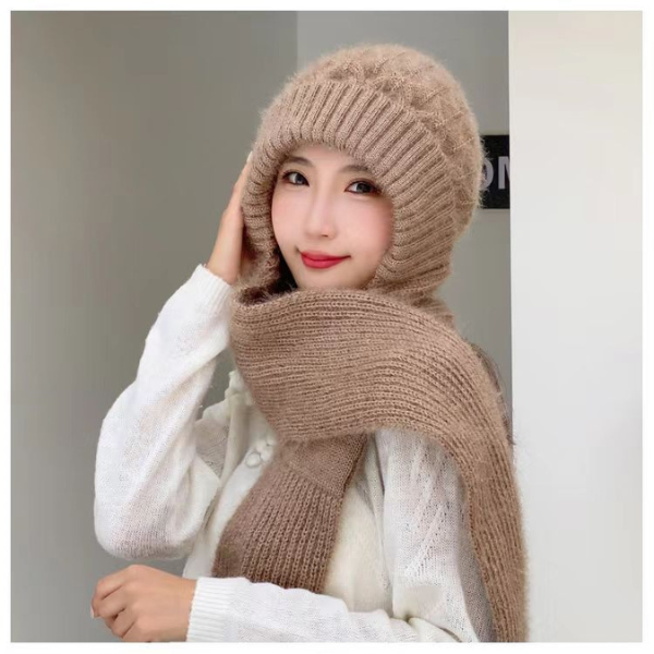 Knitted winter hood scarf - Image 10