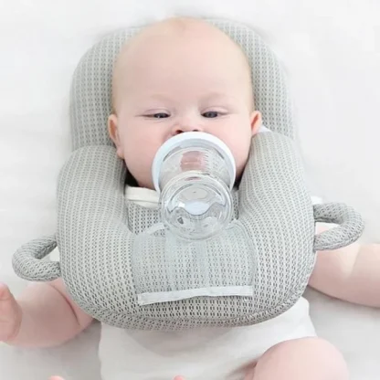 Baby feeding pillow with bottle holder - Image 12
