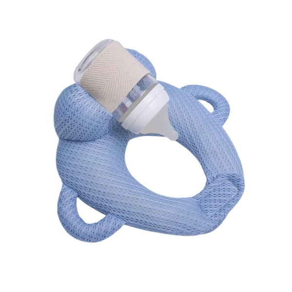 Baby feeding pillow with bottle holder - Image 4