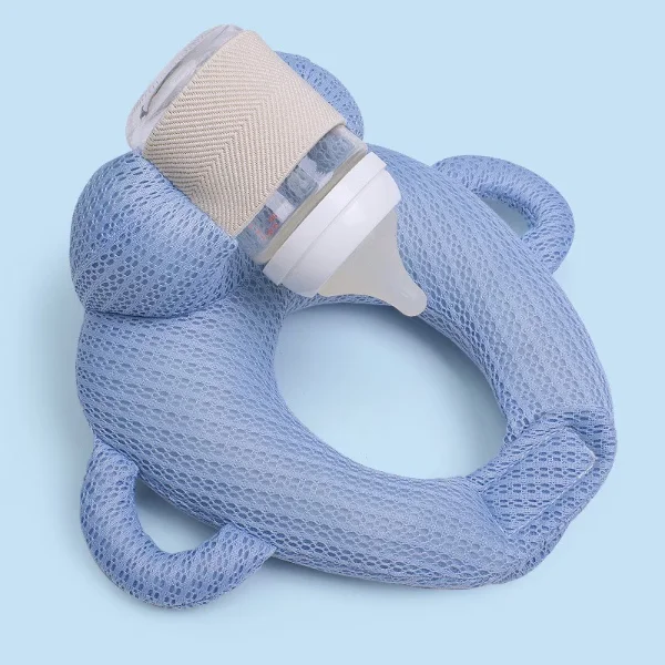 Baby feeding pillow with bottle holder - Image 7