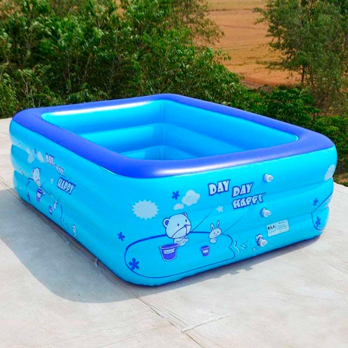The children's pool is made of high-quality PVC material, which makes it completely safe to use!