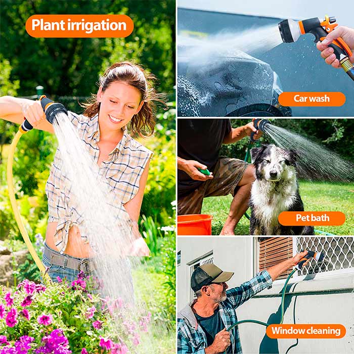 HoseSpray, Set with garden hose nozzle, hose connector and watering gun - Image 6