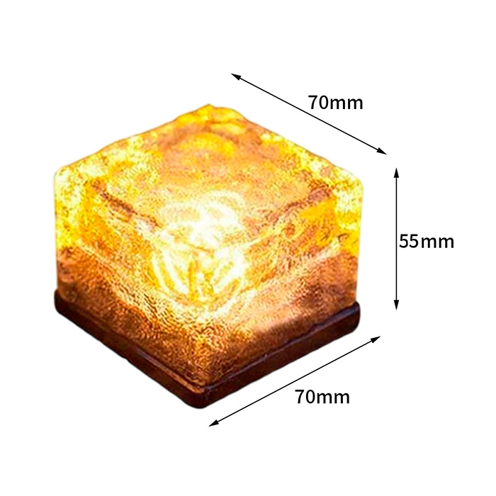 IceCubeLights, solar garden lights in cube shape (2 pcs) - Image 2