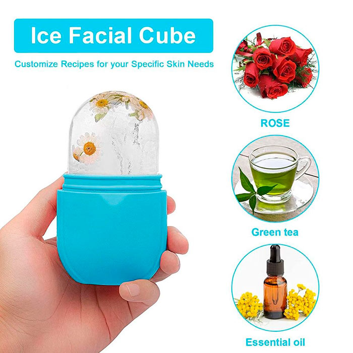 Pour water into the silicone device or freeze other liquids