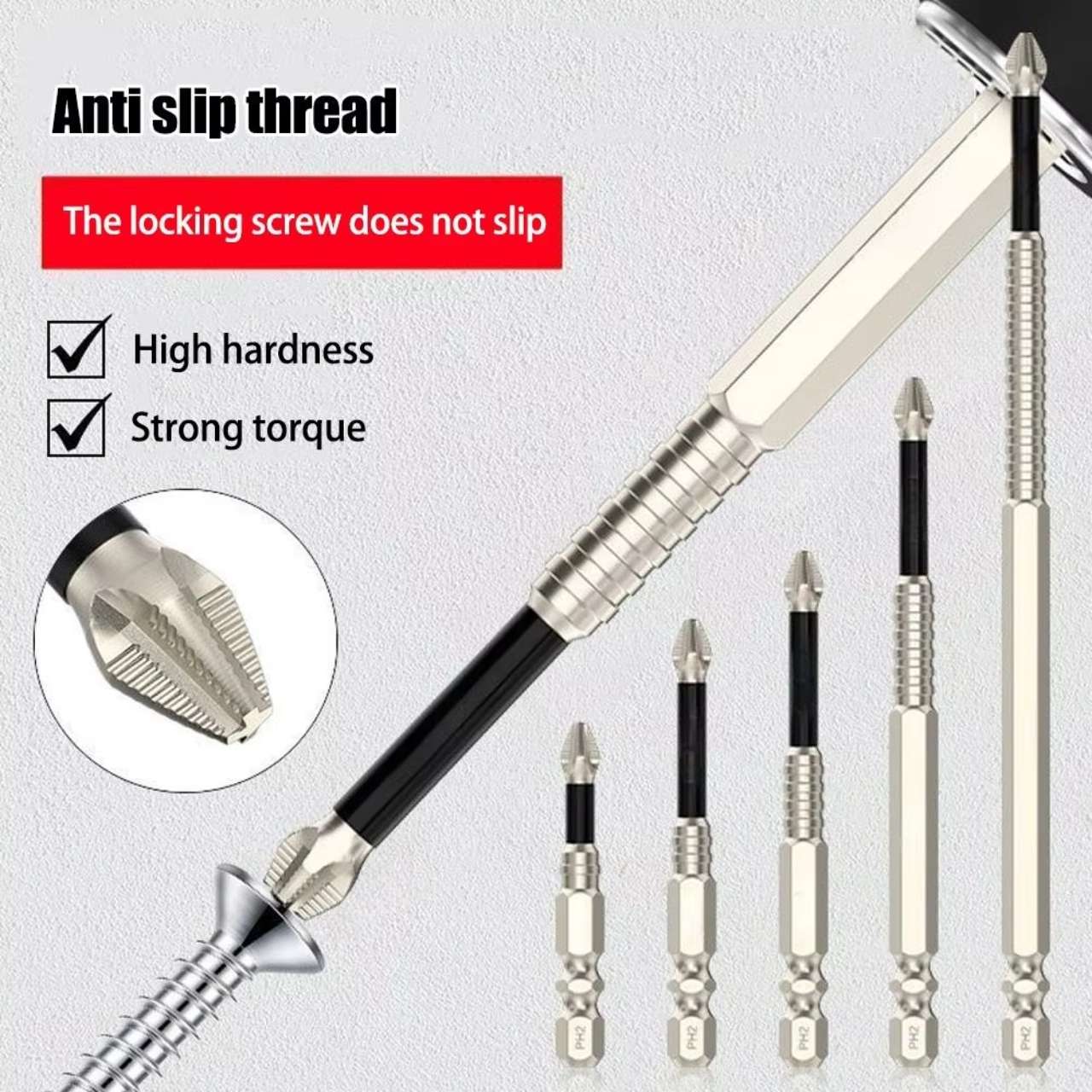 The magnetic design holds the screws firmly in place, allowing faster and more reliable work.