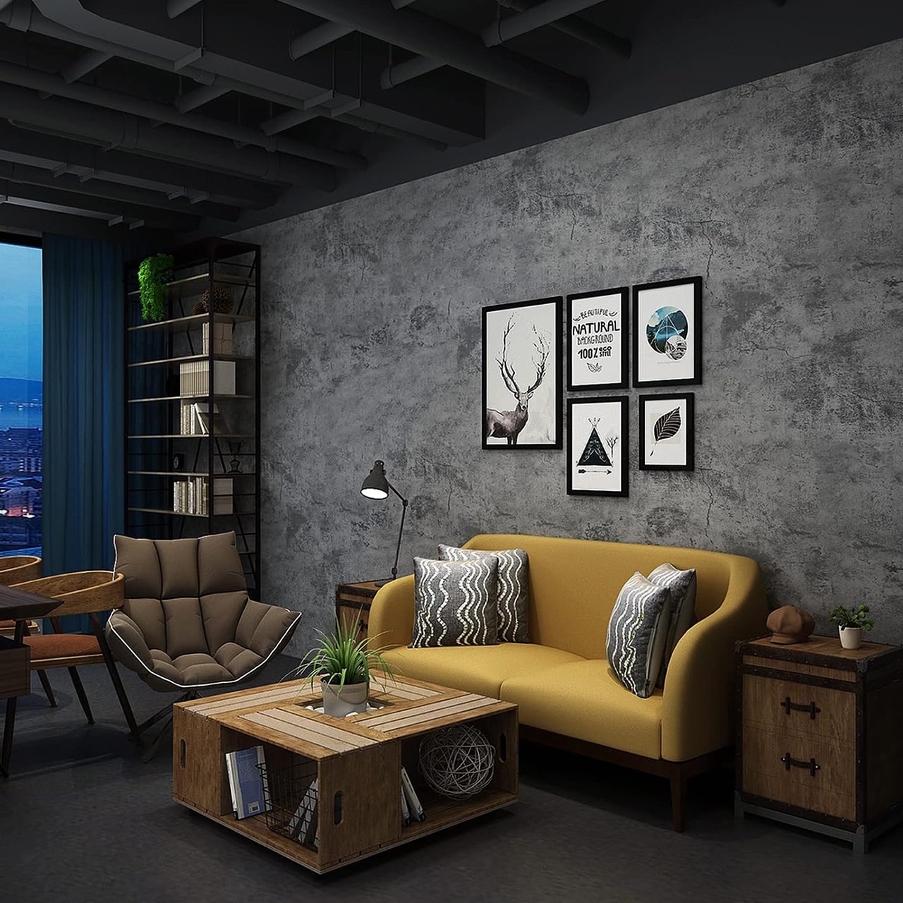 IndustrialWall, self-adhesive wallpaper with the look of concrete - Image 9