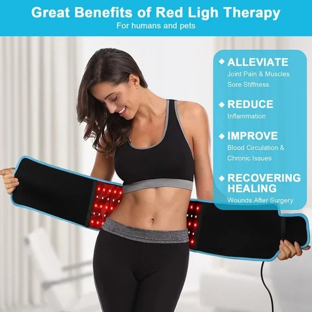 InfraBelt, a red light belt to help firm the abdomen - Image 4