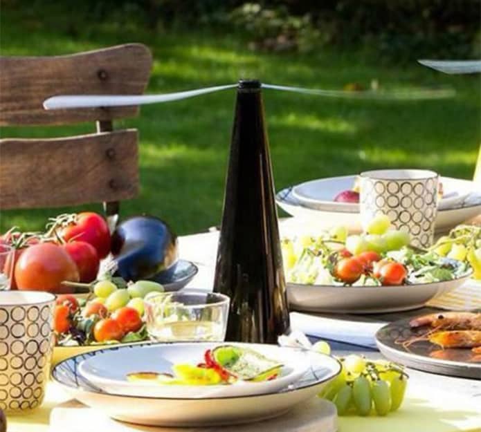 Insect repellent fan 🛡️ Chemical-free protection for outdoor meals