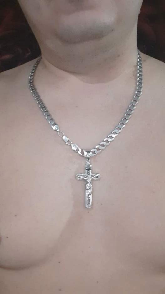 JesusNecklace, silver necklace with Jesus - Image 3