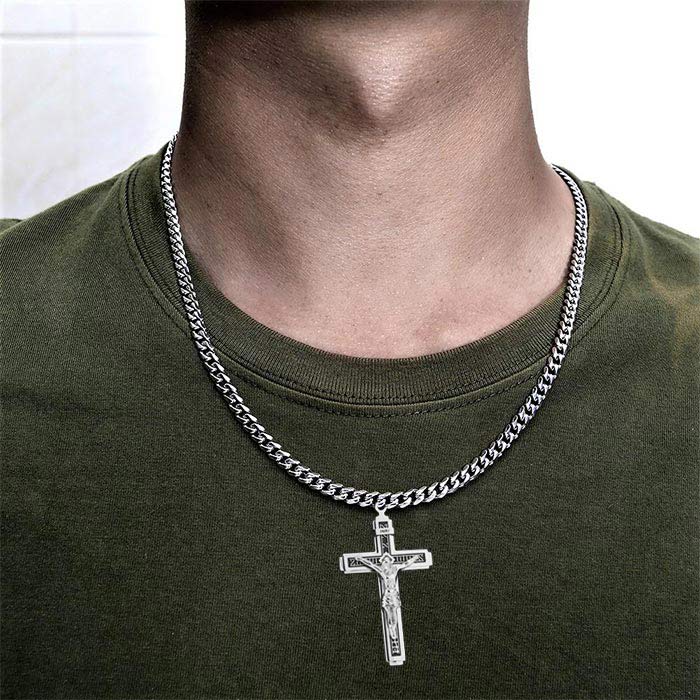JesusNecklace, silver necklace with Jesus - Image 5