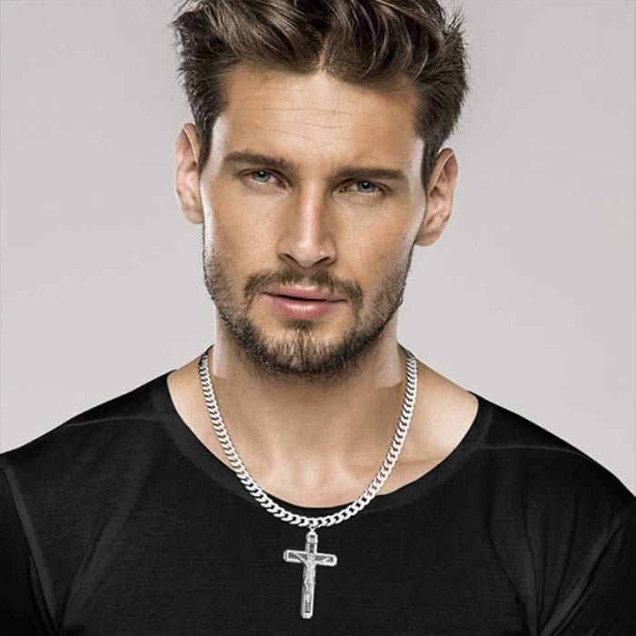 JesusNecklace, silver necklace with Jesus - Image 7