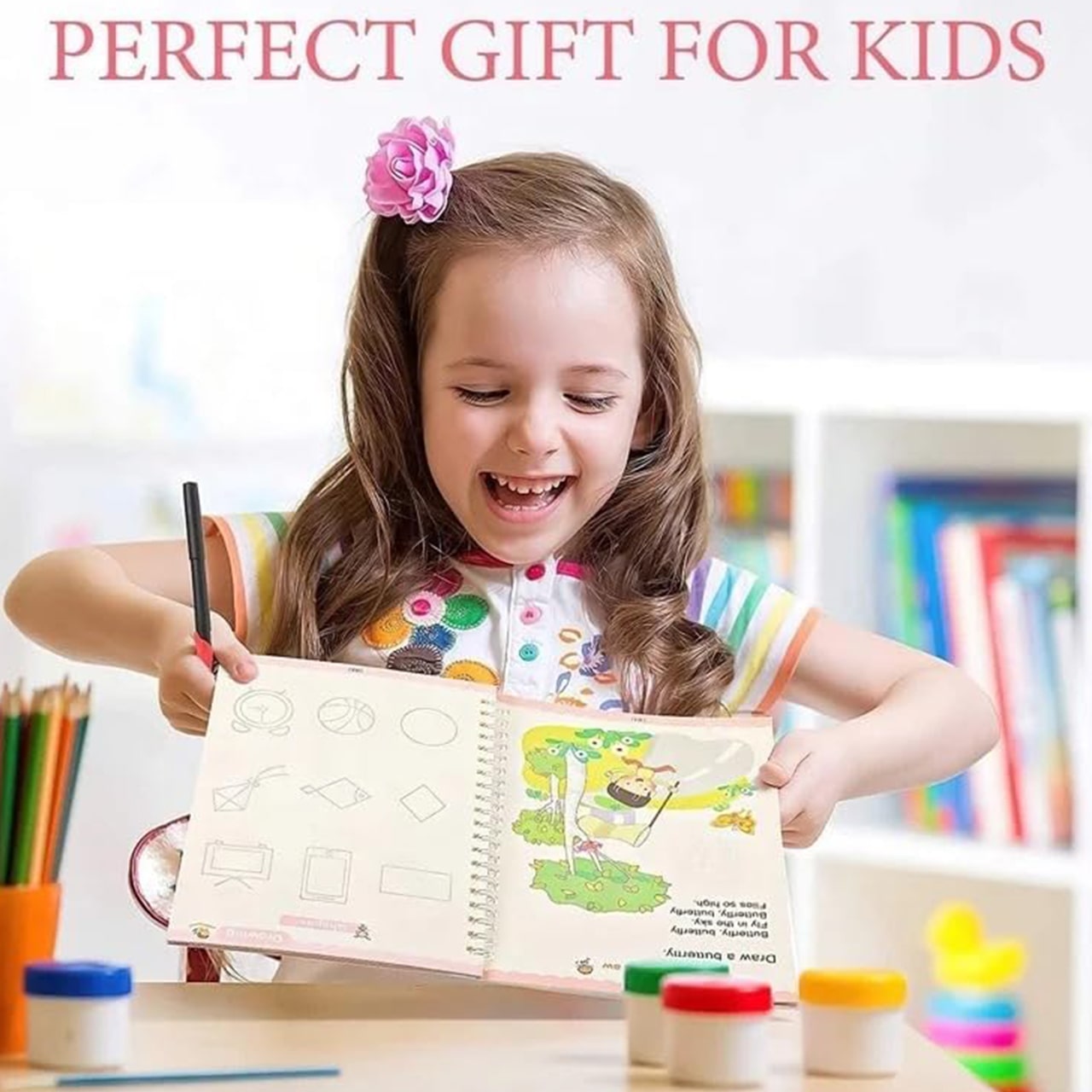 KidsBundle, LED pen tablet and 4 magic pencil workbooks for learning to write and draw - Image 10