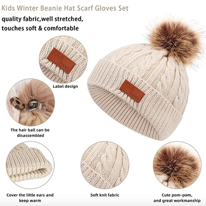 KnittSet, warm winter kids set - Image 5