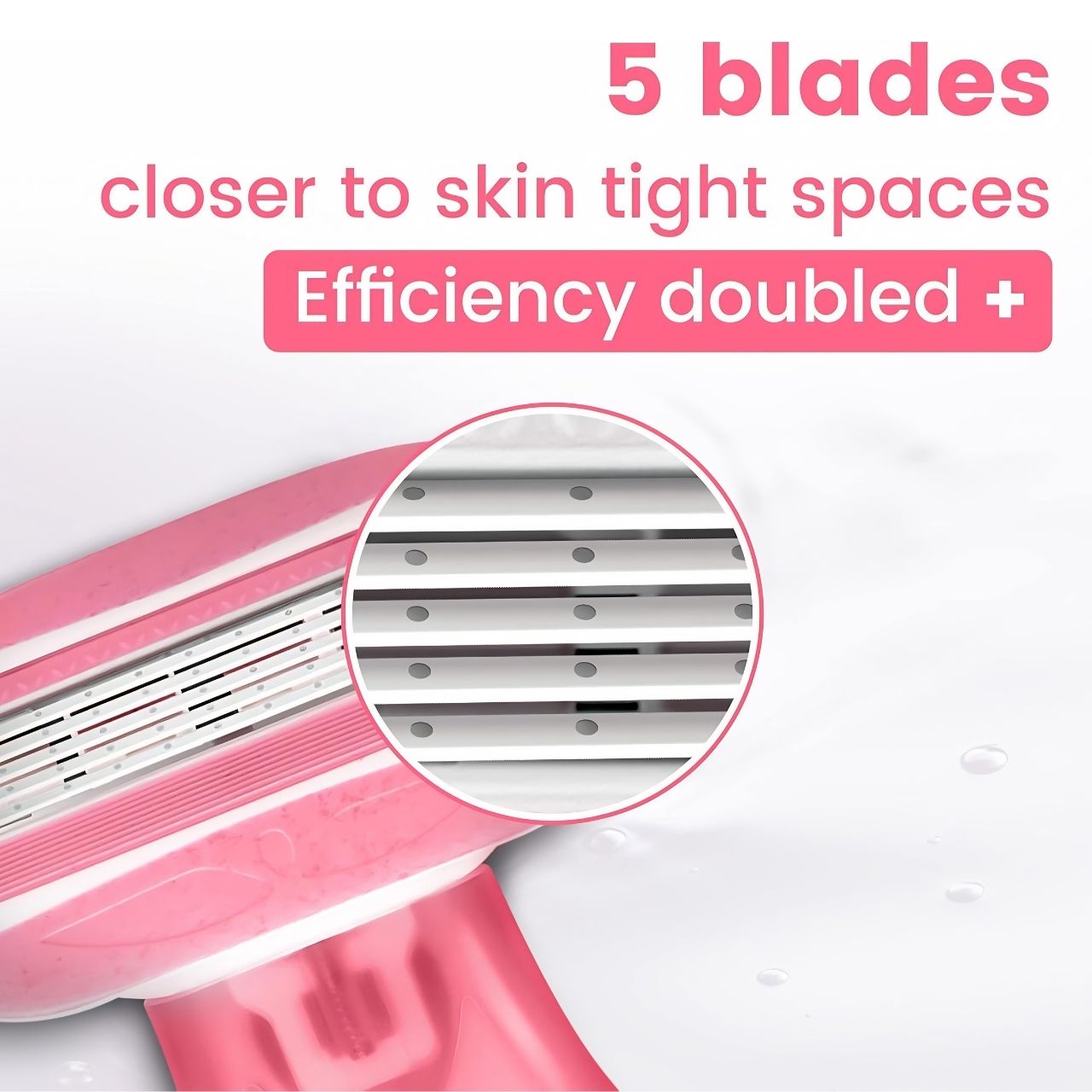 5 blades for a tangle-free shave