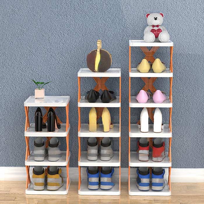 Wide range of uses - the shoe rack can also be used to store other things such as flowers, storage boxes, toys, decorations, etc.
