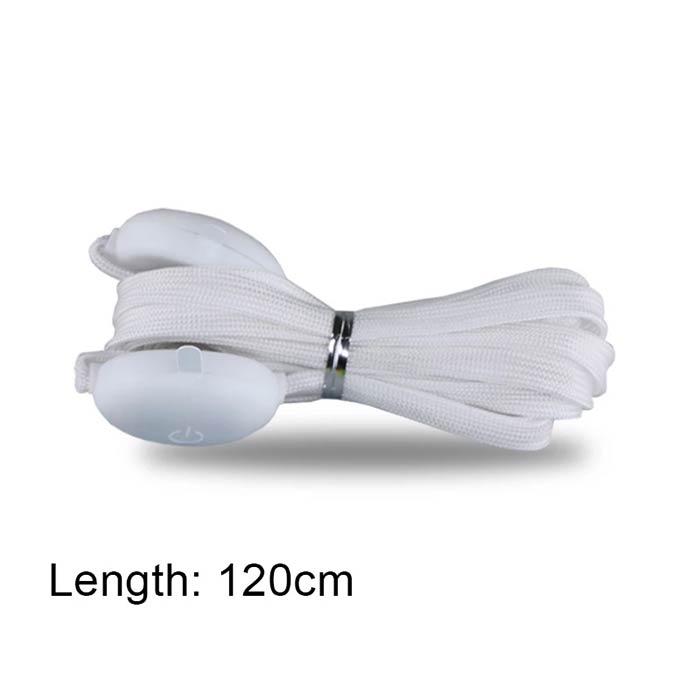 LedLaces, glittering shoelaces - white with colourful led lights - Image 8