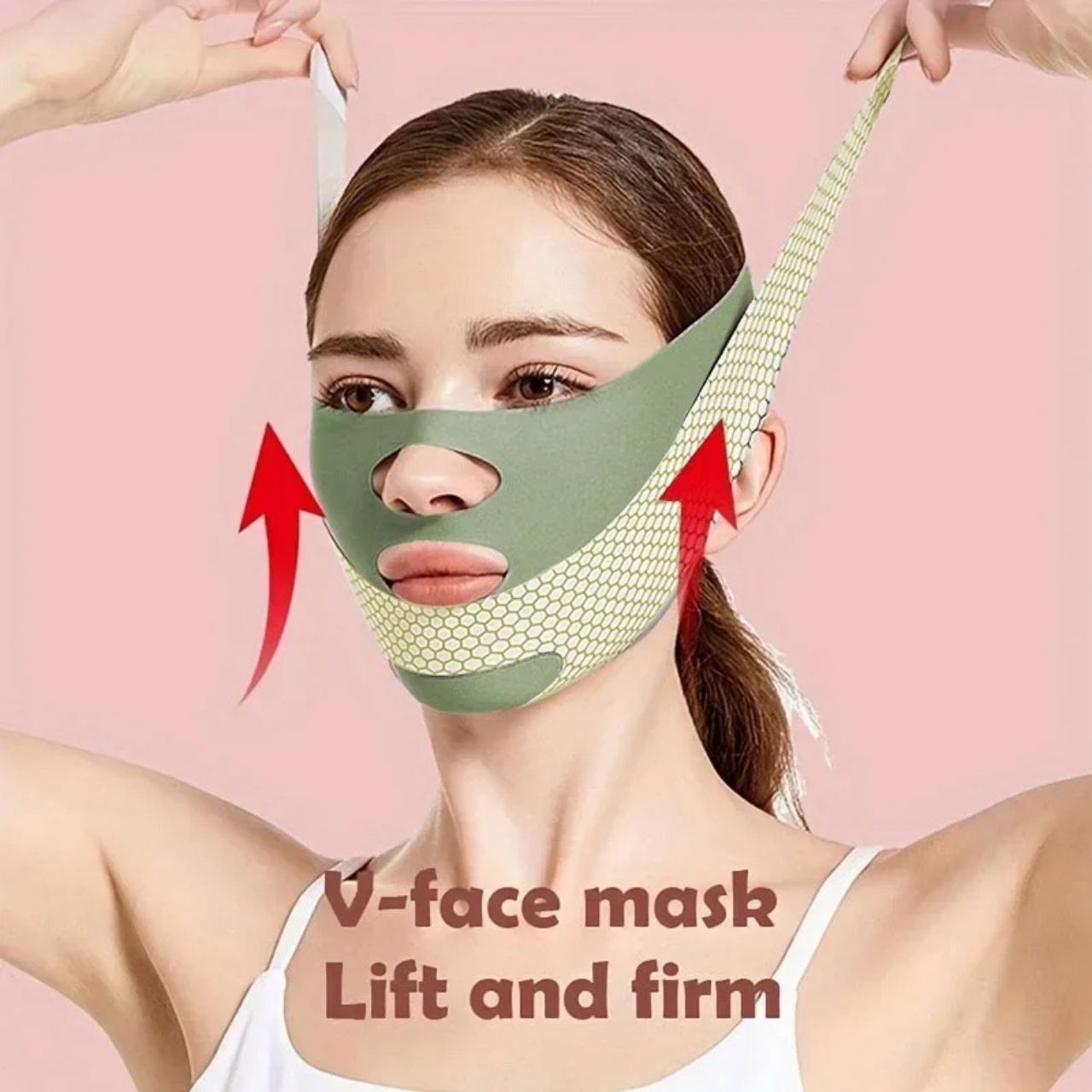Shapes the V-line and reduces the appearance of double chins