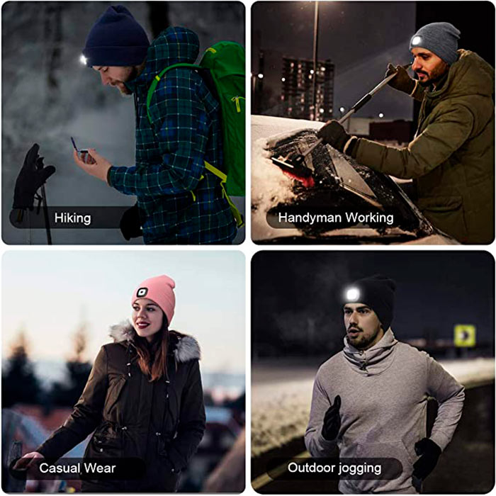 A warm winter hat and a head torch in one!