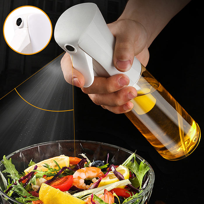 The oil, vinegar, sauce or water spray will help make your meals more balanced and healthy!