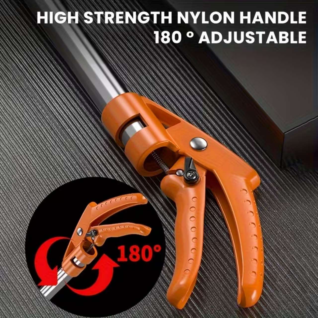 180° swivel handle for greater flexibility