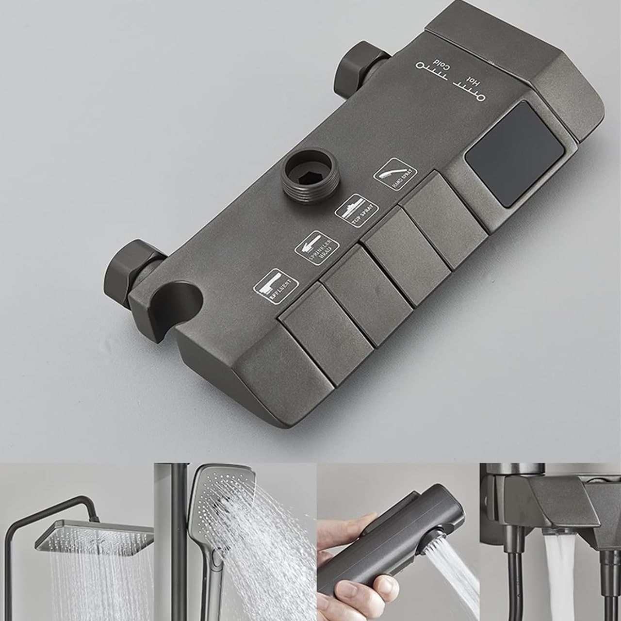 LuxShowerSet, luxury shower set with 3 different attachments - Image 6